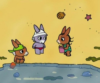 Trotro et le château de sable