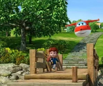 Super Wings paré au décollage - La cornemuse enchantée